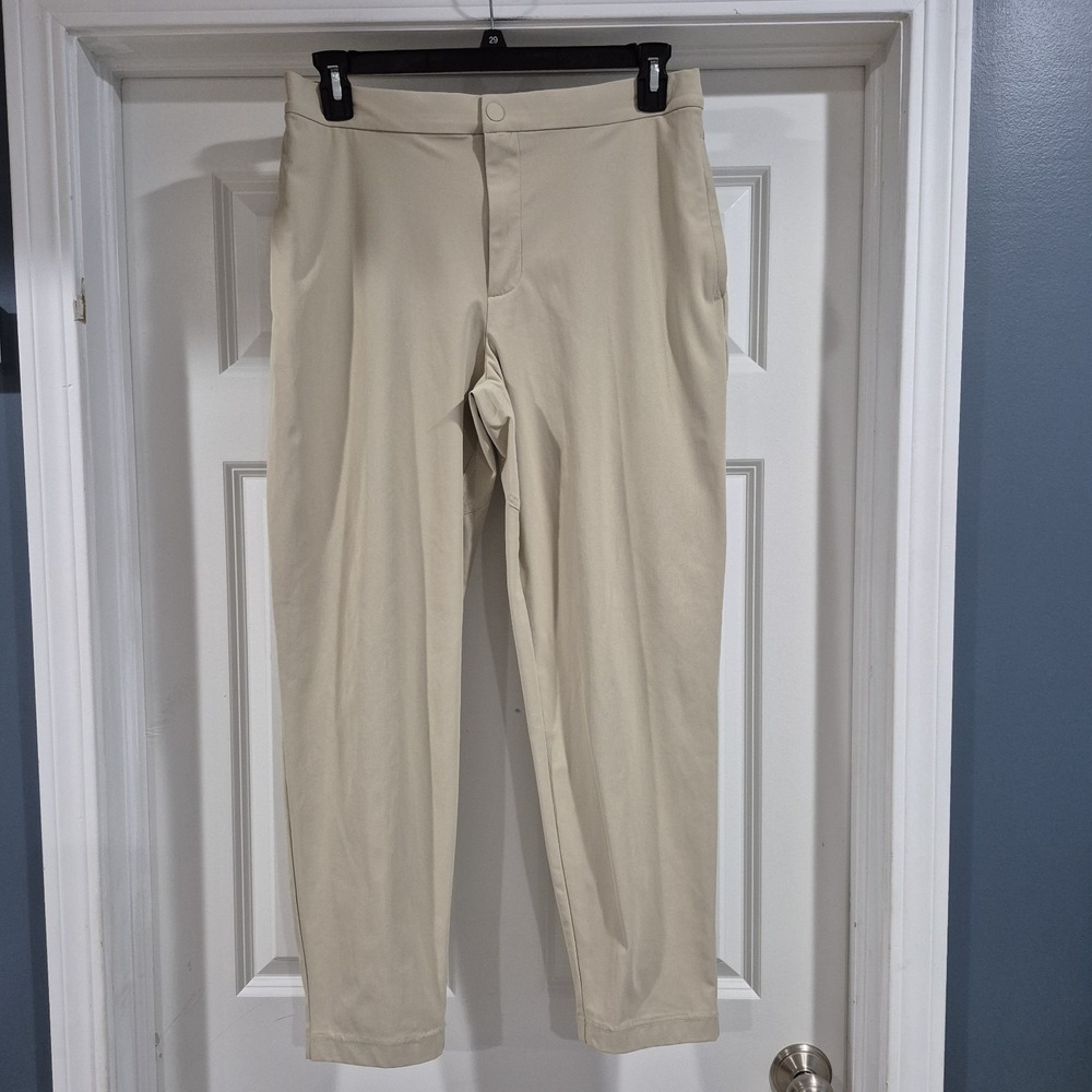 VRST Pants Mens Large Khaki Beige‎ Slim Taper Performance Chino Golf Stretch